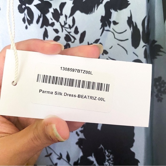 Reformation Dress Parma Silk Floral Lightweight Wedding Maxi Beatriz Large NWT - Picture 5 of 7